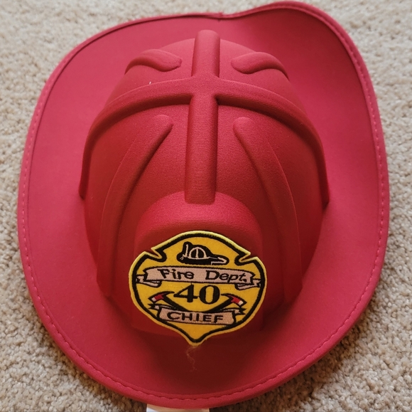 Kids Unisex Fire Chief/Fire Fighter Dress Up Halloween Costume - Size Small - Picture 9 of 9